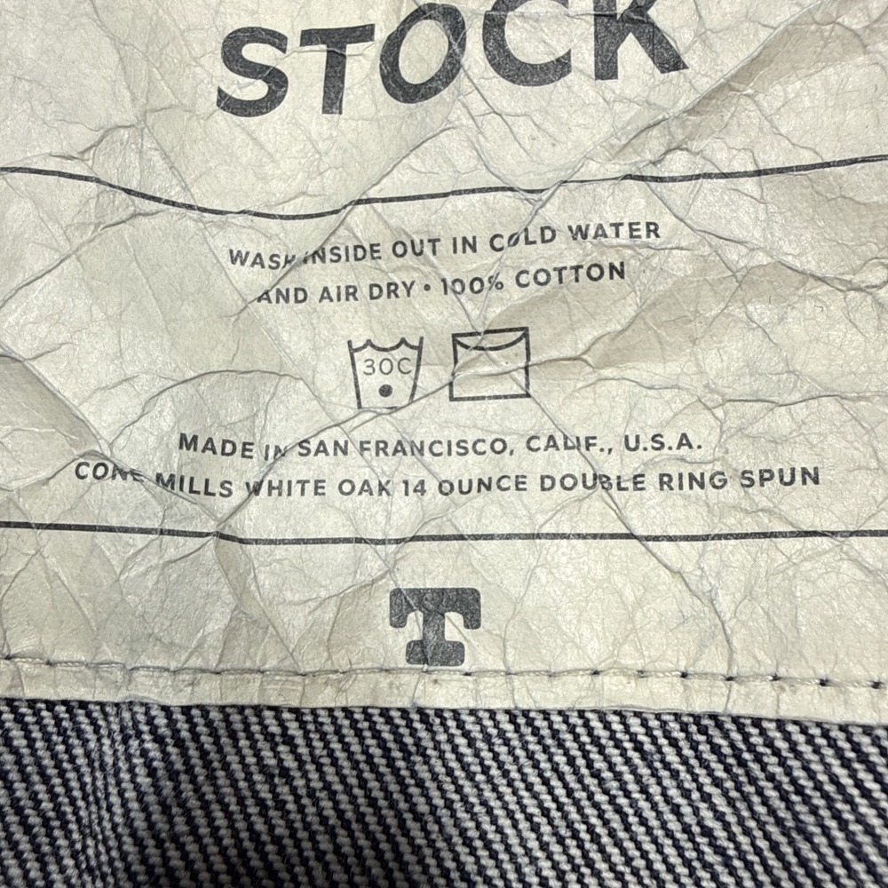 Tellason Stock Denim Jacket Men XL Blue USA Cone Mills 14 Ounce - Picture 6 of 11